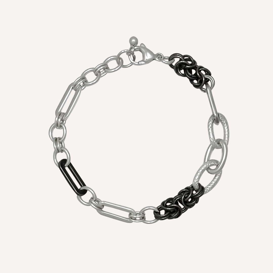 Merle Hybrid Chain Bracelet - Smoke