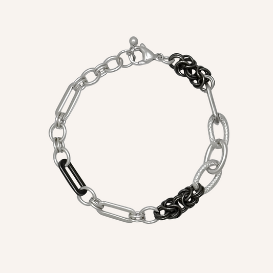 Merle Hybrid Chain Bracelet - Smoke
