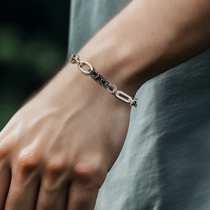 Merle Hybrid Chain Bracelet - Smoke