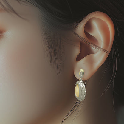 Merlin seashell Wrap Drop Earrings