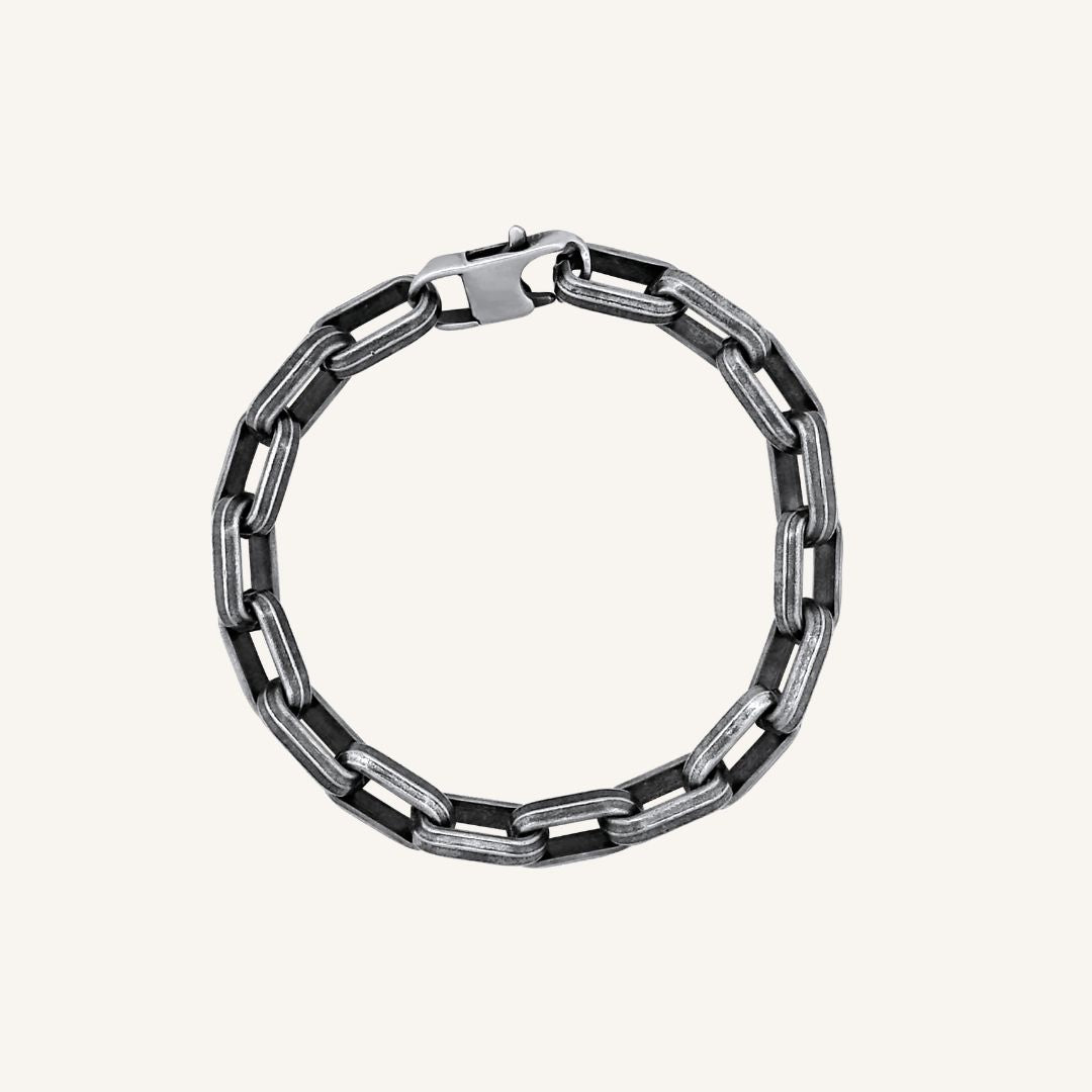 Mert Boxy Chain Bracelet - Smoke