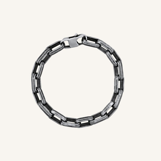 Mert Boxy Chain Bracelet - Smoke