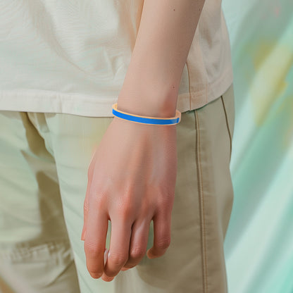 Mika Paint Bangle - Blue 6mm