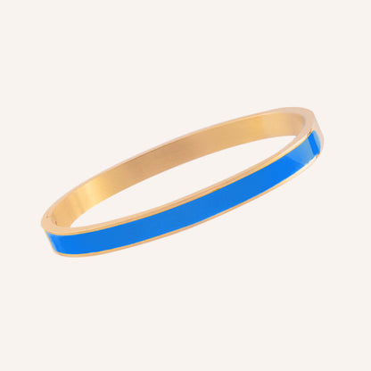 Mika Paint Bangle - Blue 6mm