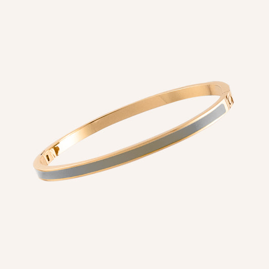 Mika Paint Bangle - Grey 4mm