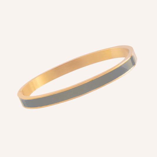 Mika Paint Bangle - Grey 6mm