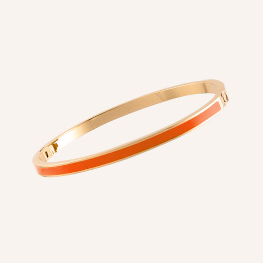 Mika Paint Bangle - Orange 4mm