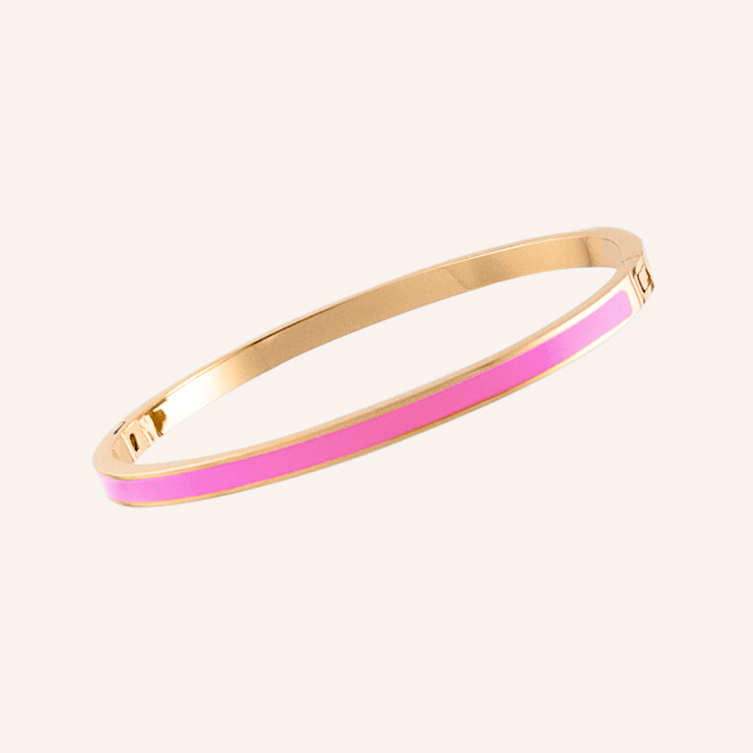 Mika Paint Bangle - Pink 4mm