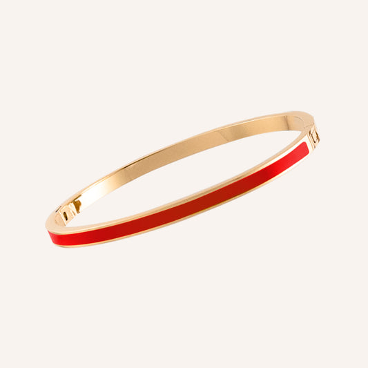Mika Paint Bangle - Red 4mm