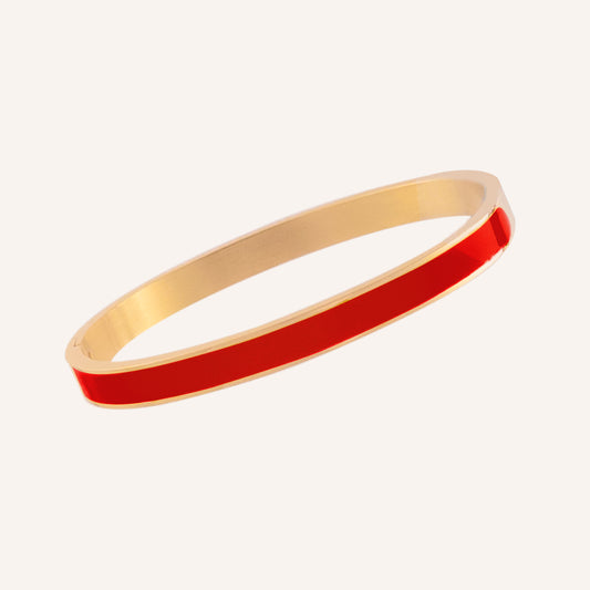 Mika Paint Bangle - Red 6mm