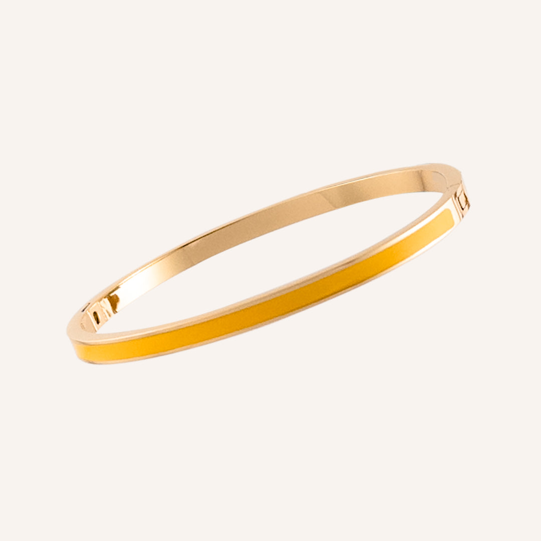 Mika Paint Bangle - Yellow 4mm