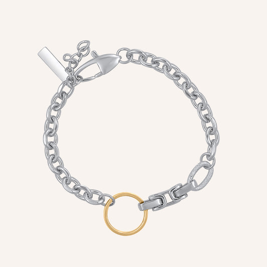 Millie Duo Tone Hybrid Chain Bracelet