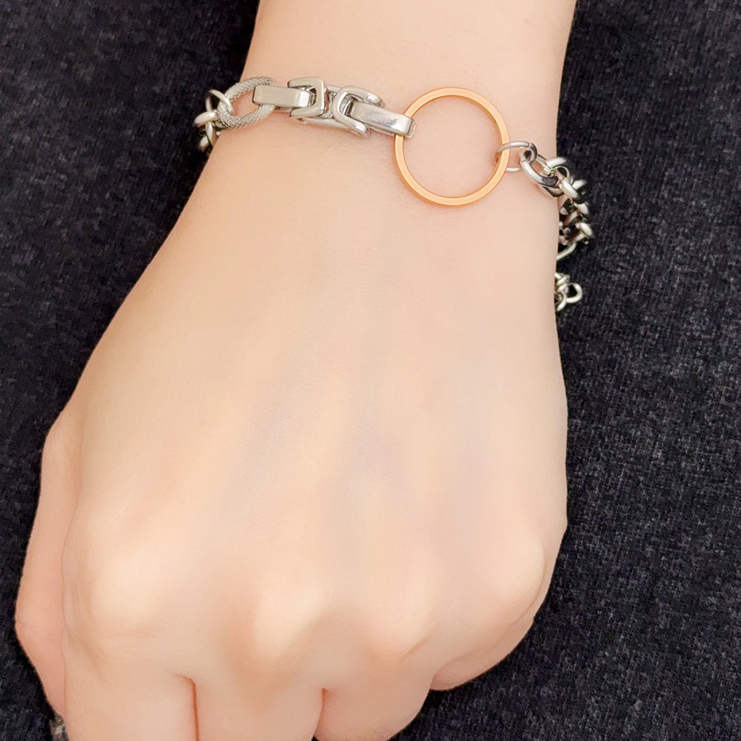 Millie Duo Tone Hybrid Chain Bracelet