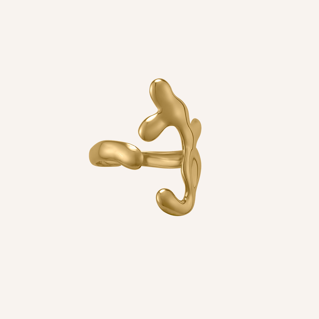 Mira Lava Open Ring - Gold