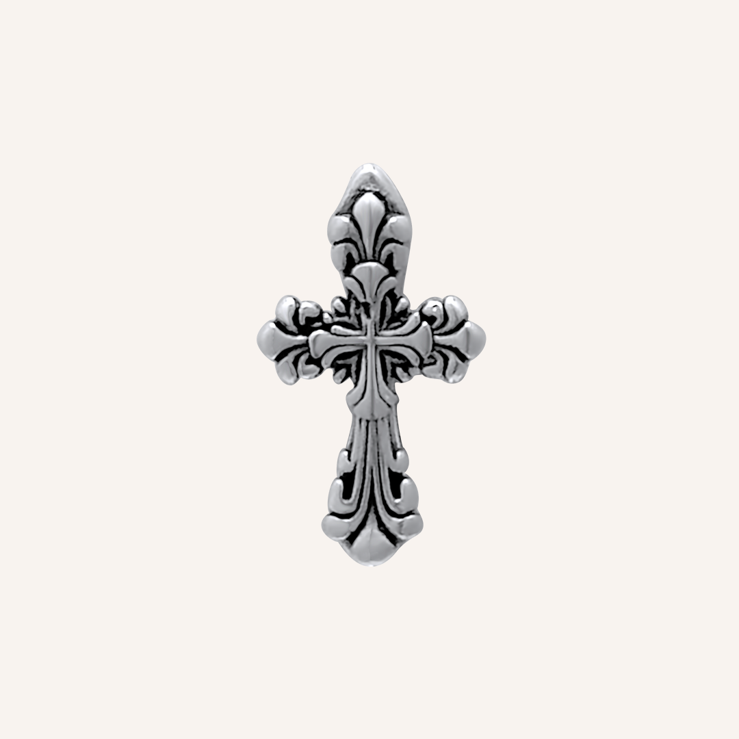 Nakira Cross Hoop Earring - Single
