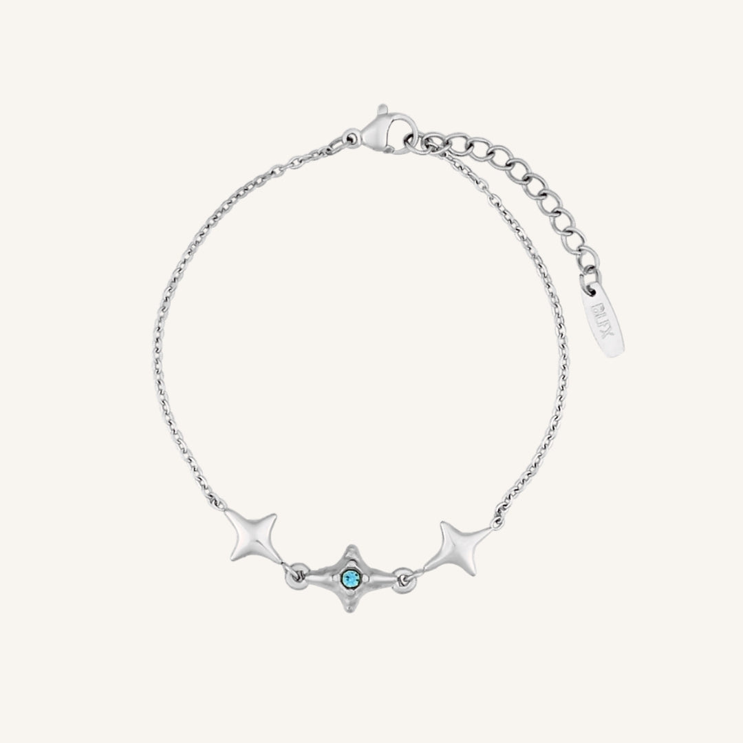 Nebula Blue Star Bracelet (Silver)