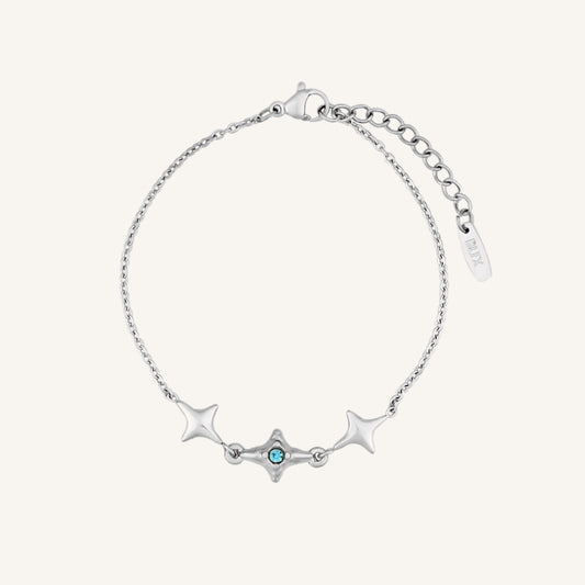 Nebula Blue Star Bracelet (Silver)