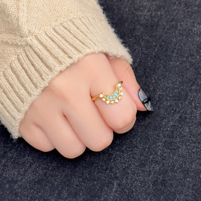 Niam Moon Ring - Gold