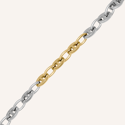 Oakie Her Chain Bracelet - Silver Gold