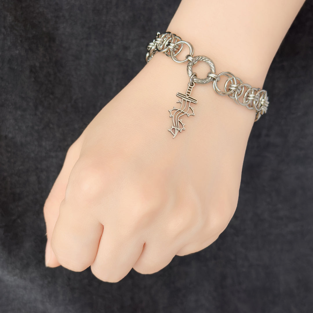 Obanai Chainmail Sword Bracelet