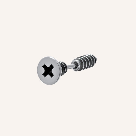 Onora Screw Nail Front and Back Earring - Single