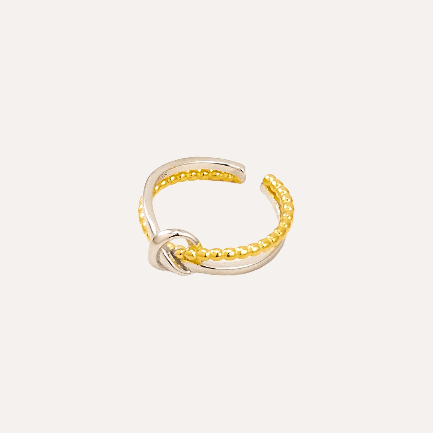 Ophelia Duo Tone Knot Ring