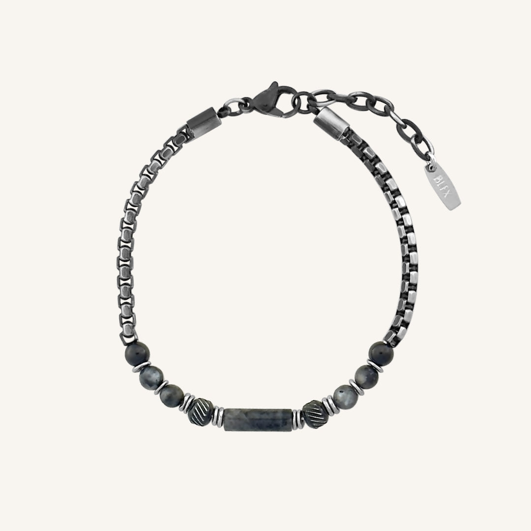Oracle Grey Marble Stone Bracelet (Smoke)