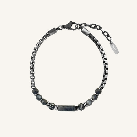 Oracle Grey Marble Stone Bracelet (Smoke)