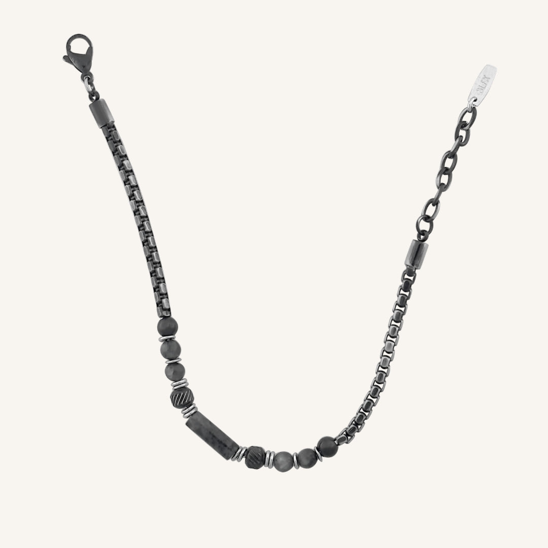 Oracle Grey Marble Stone Bracelet (Smoke)