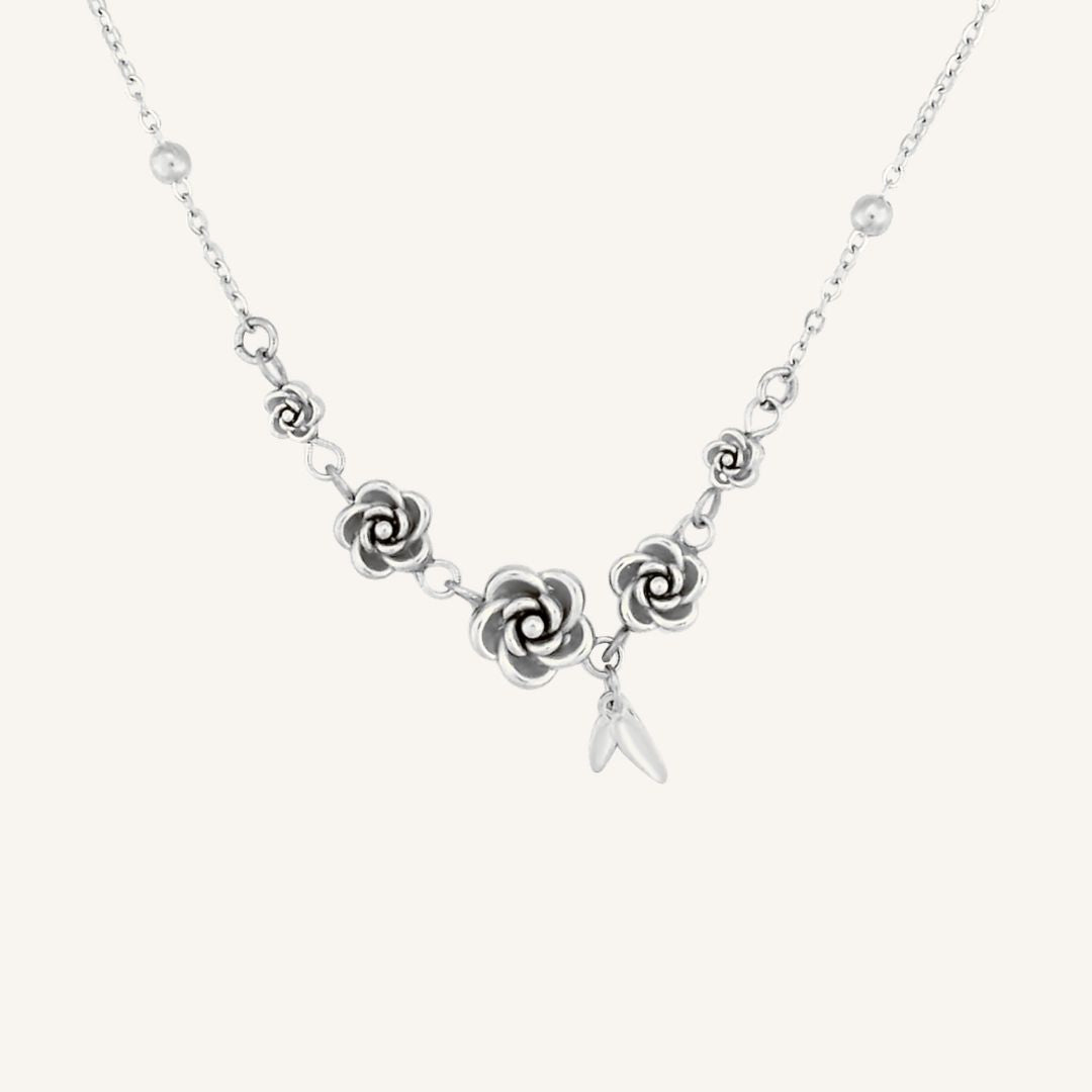 Oracle Rose Necklace (Silver)