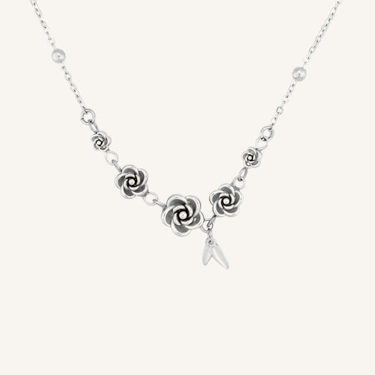 Oracle Rose Necklace (Silver)