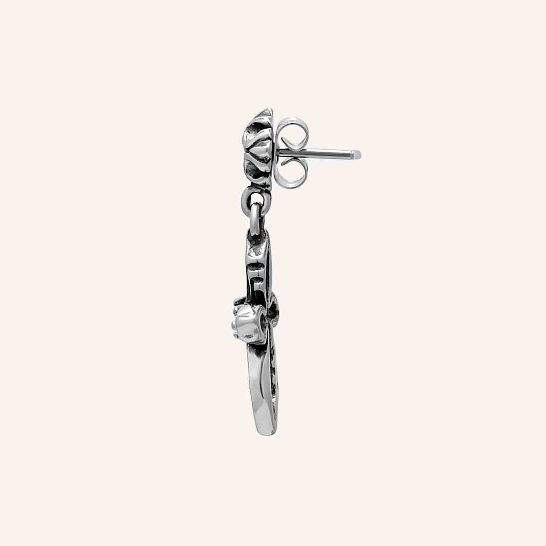 Orien Cross Drop Earrings