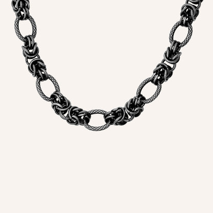 Orion Texture Chain Link Bracelet - Smoke