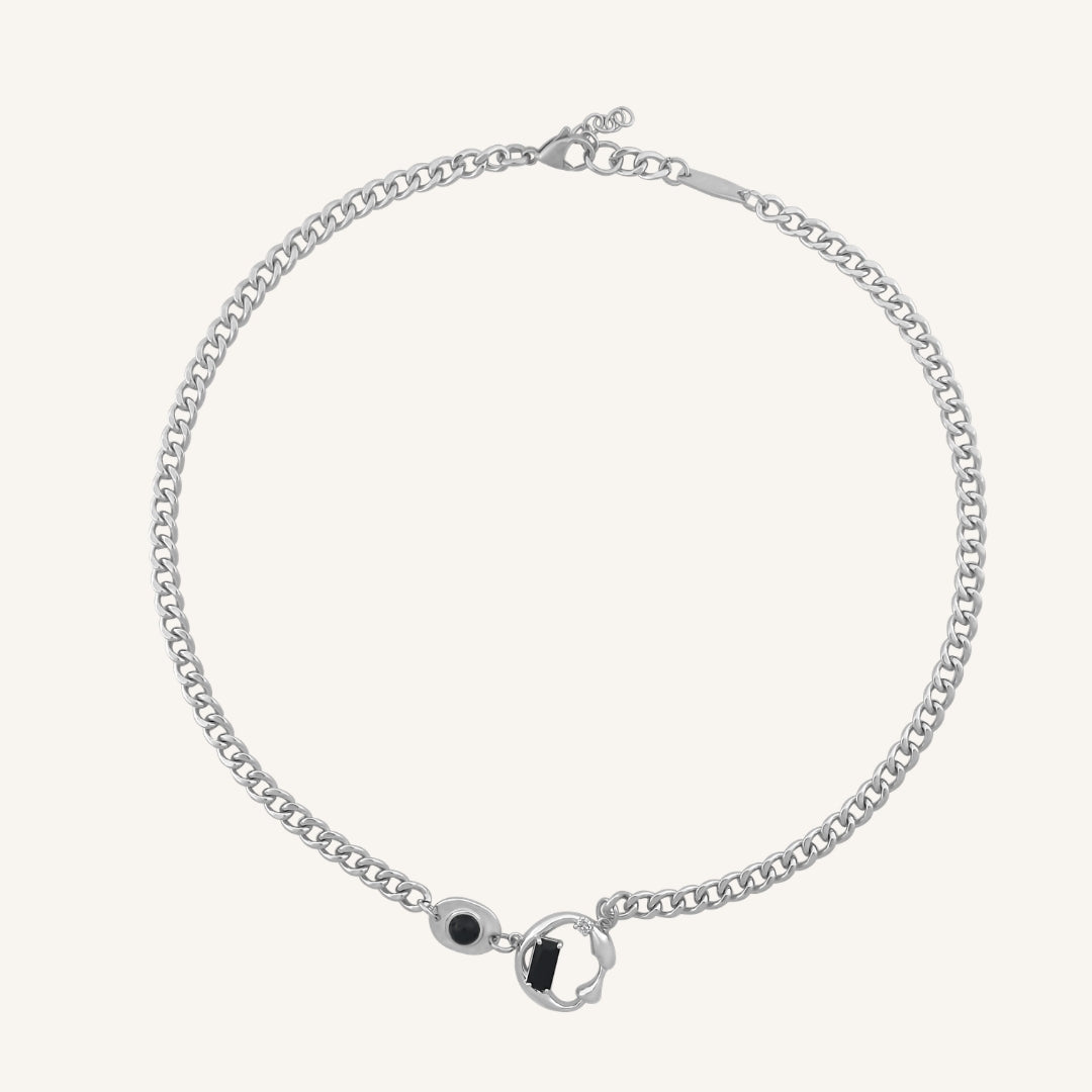 Penumbra Black Onyx Hybrid Necklace