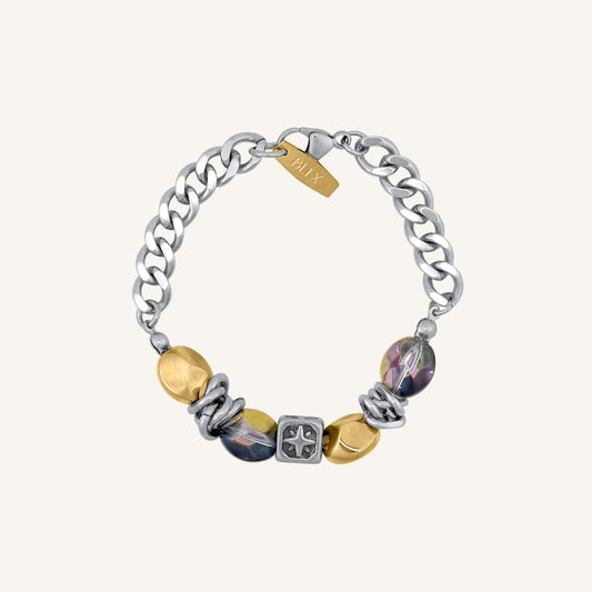Ritual Star Hybrid Bead Bracelet (Duo Tone)
