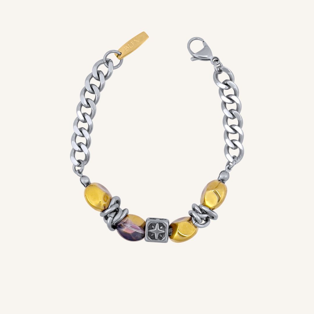 Ritual Star Hybrid Bead Bracelet (Duo Tone)