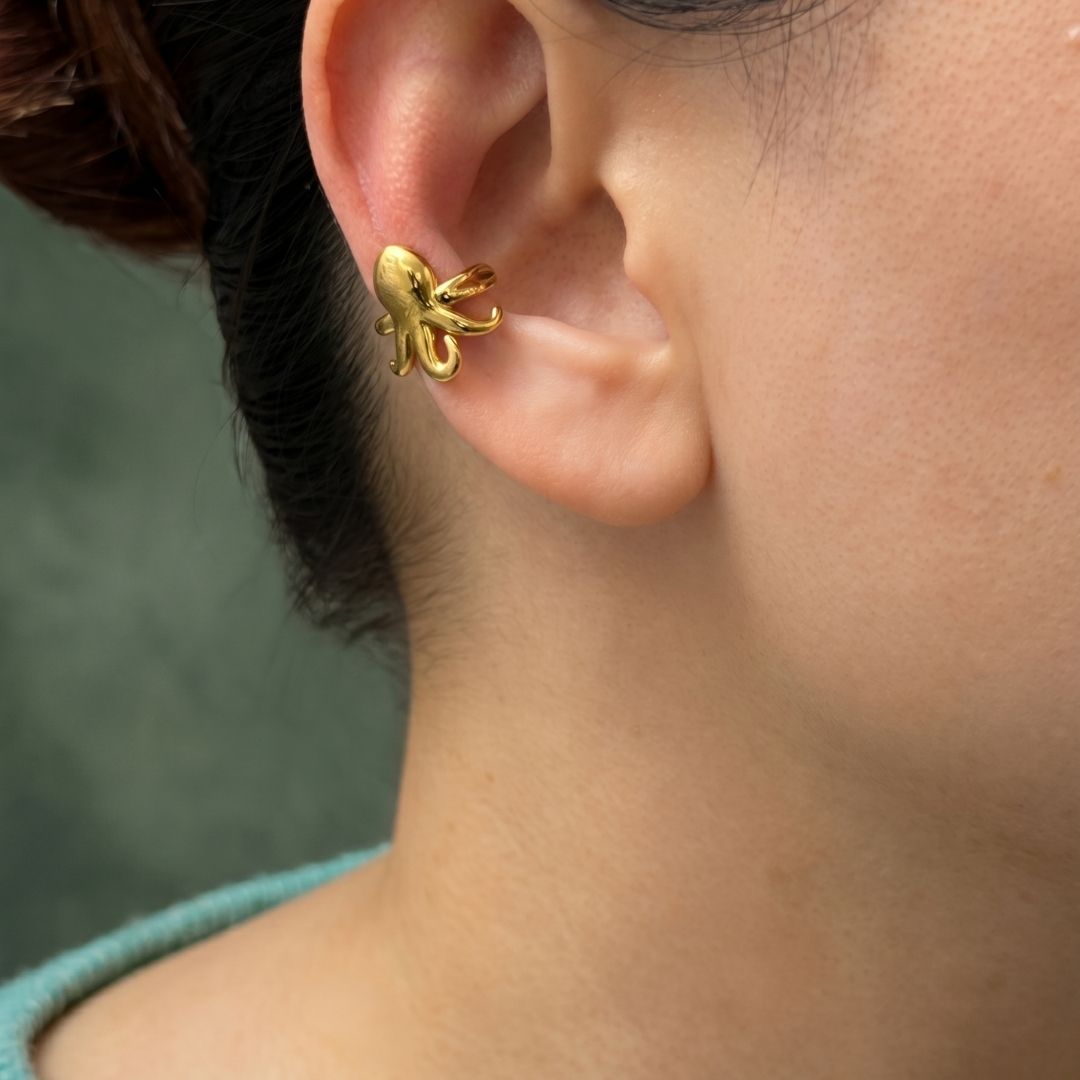 Sabnock Octopus Ear Cuff (Gold)