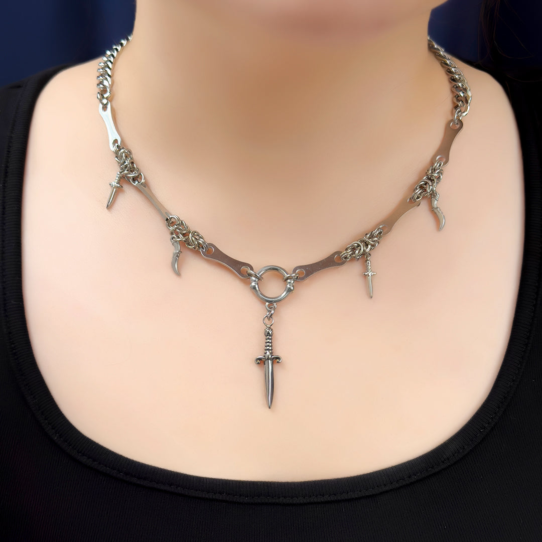 Sen Sword Chainmail Necklace