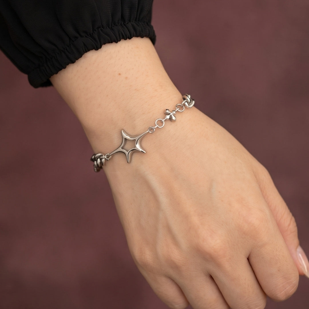 Solstice Star and Cross Bracelet