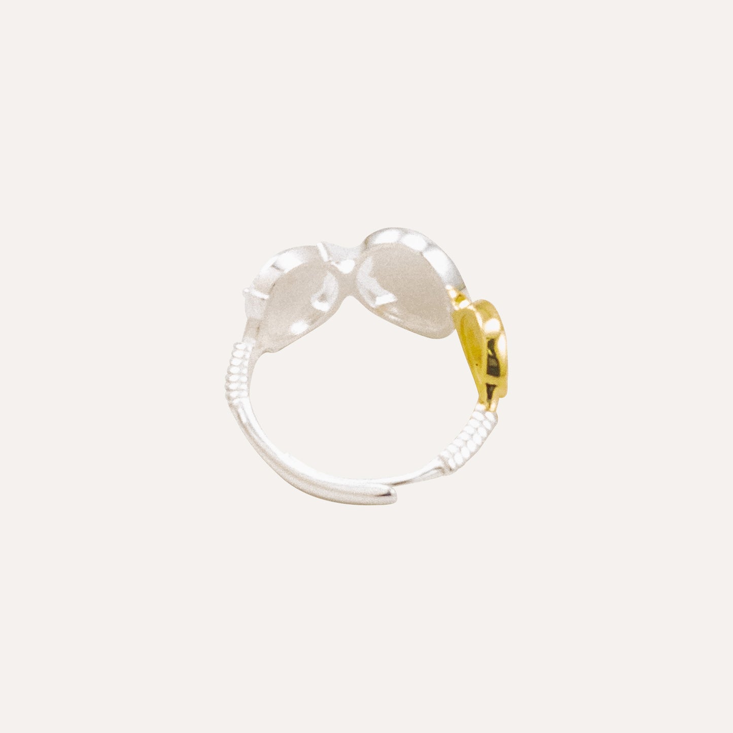 Syll Coin  Duo Tone Adjustable Ring