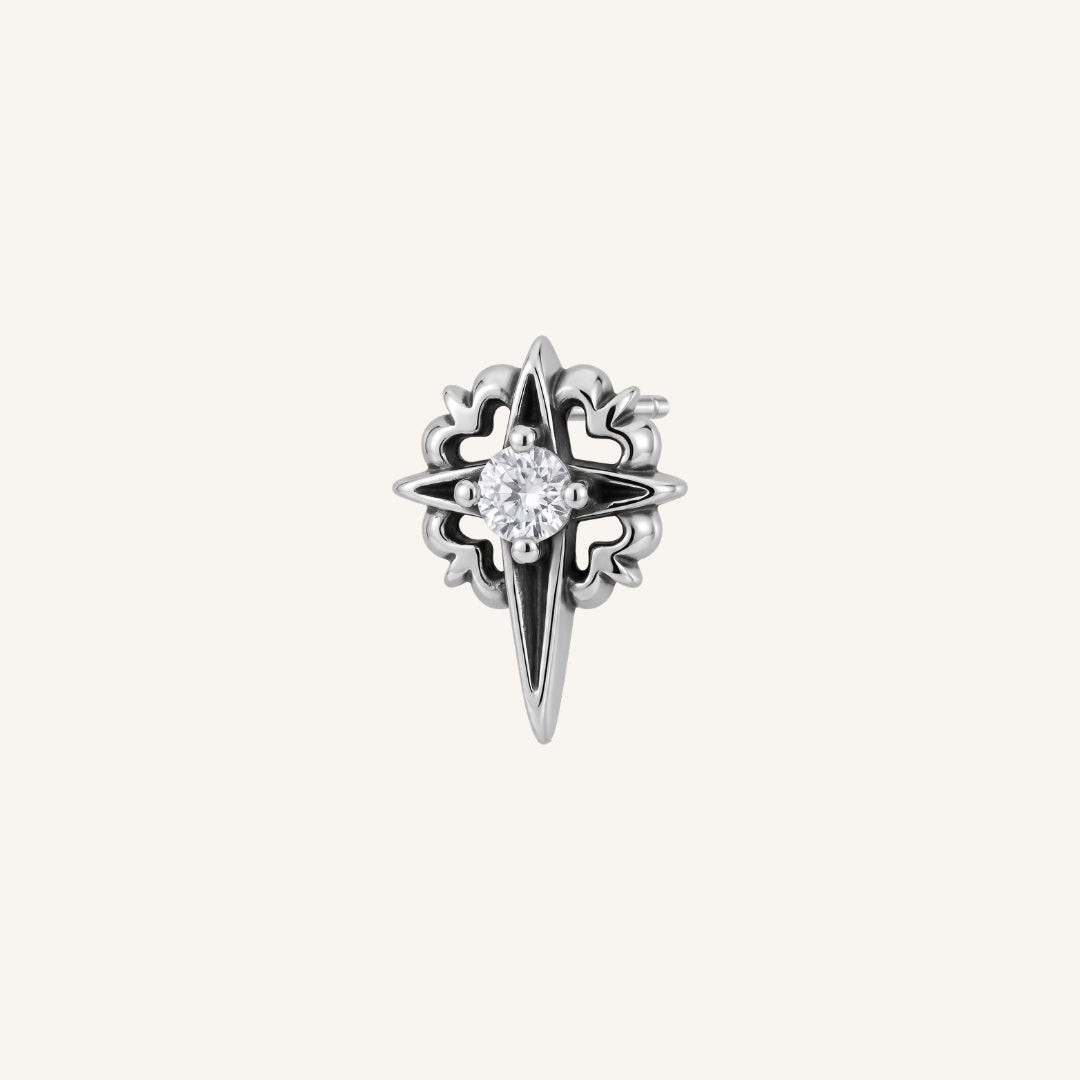 Yarrow Star Stud Earring (Single)