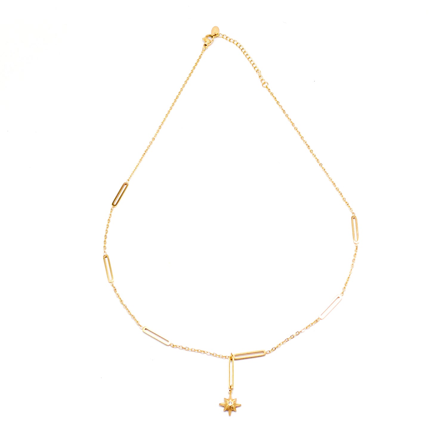 Ankaa Star Chain Link Necklace - Gold