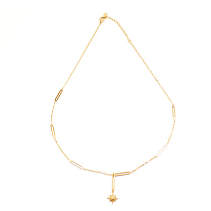 Ankaa Star Chain Link Necklace - Gold